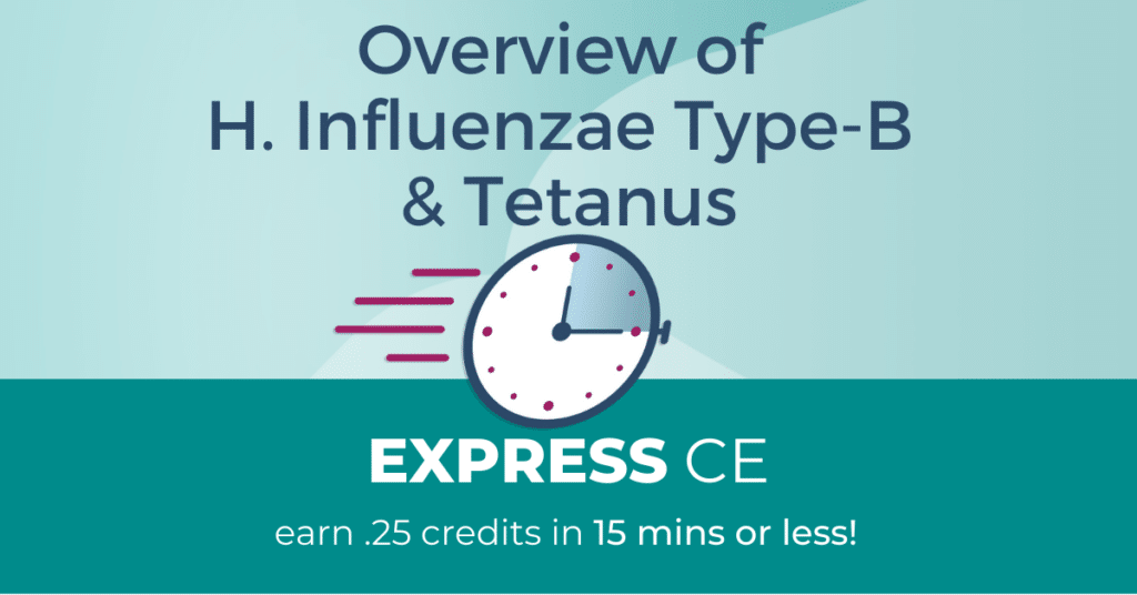 history of H influenza type b and tetanus vaccines in the pharmacy
