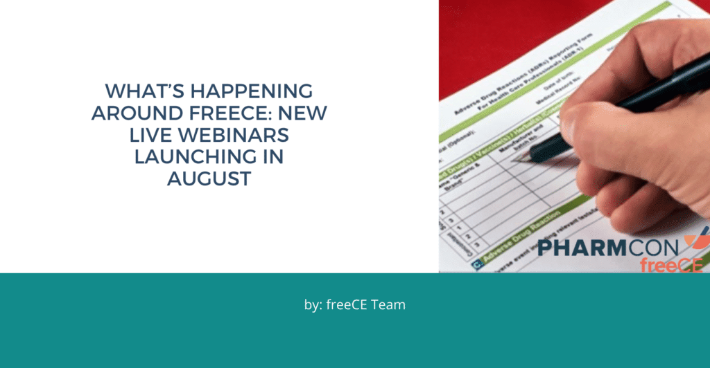 august 2023 live pharmacy ce webinars